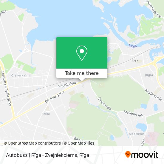 Autobuss | Rīga - Zvejniekciems map