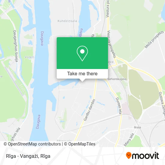 Rīga - Vangaži map