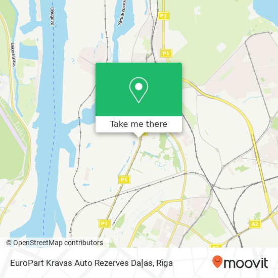 Карта EuroPart Kravas Auto Rezerves Daļas