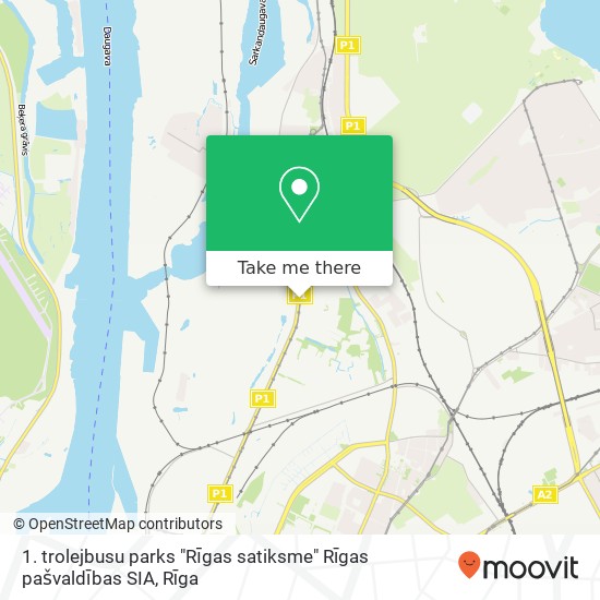 1. trolejbusu parks "Rīgas satiksme" Rīgas pašvaldības SIA map