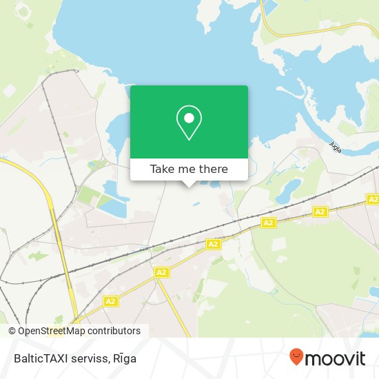 BalticTAXI serviss map