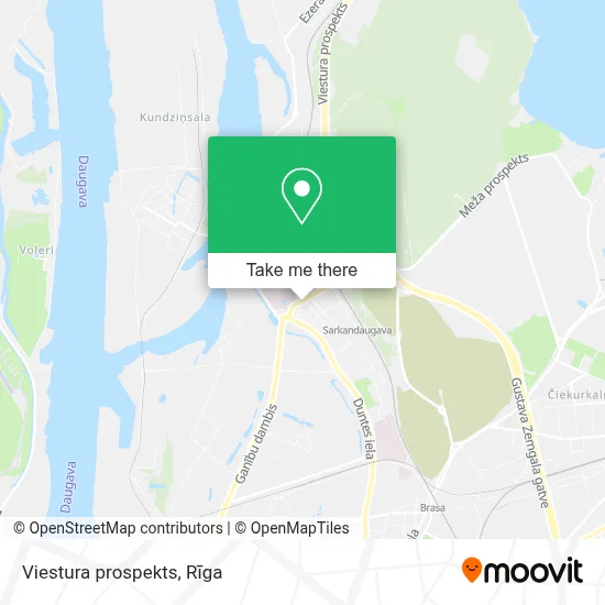 Viestura prospekts map