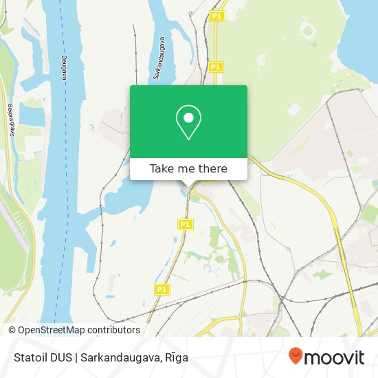 Statoil DUS | Sarkandaugava map