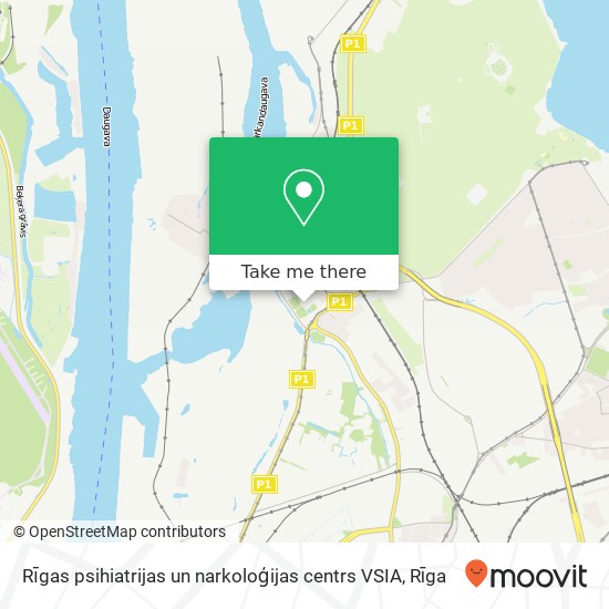 Карта Rīgas psihiatrijas un narkoloģijas centrs VSIA