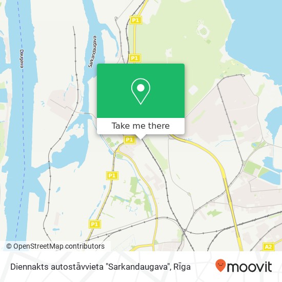 Diennakts autostāvvieta "Sarkandaugava" map