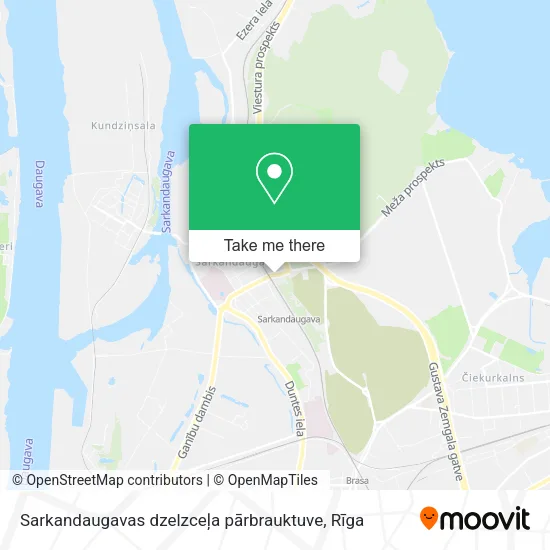 Карта Sarkandaugavas dzelzceļa pārbrauktuve