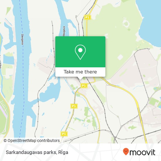 Sarkandaugavas parks map