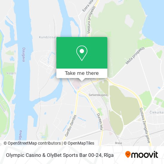 Olympic Casino & OlyBet Sports Bar 00-24 map