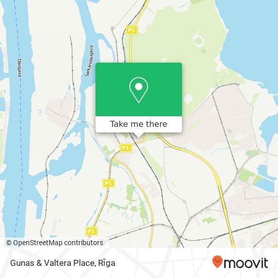Gunas & Valtera Place map