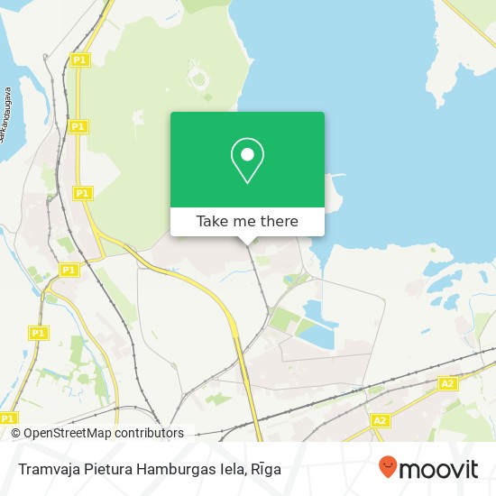 Tramvaja Pietura Hamburgas Iela map