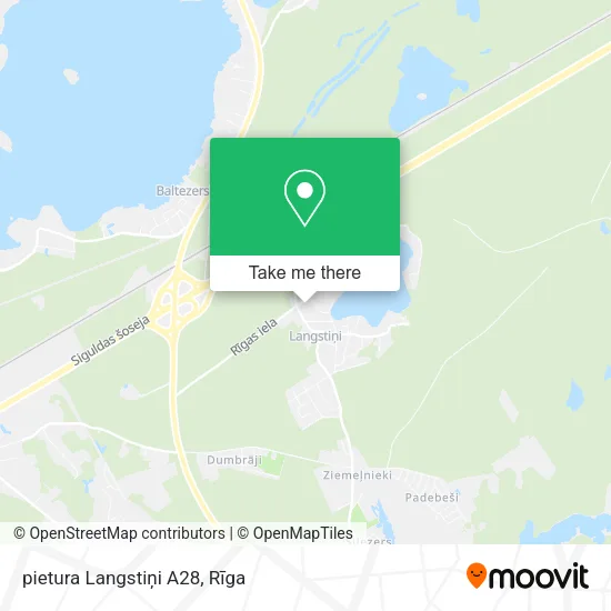 Карта pietura Langstiņi A28