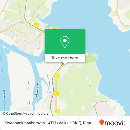 Карта Swedbank bankomāts - ATM (Veikals "IKI")