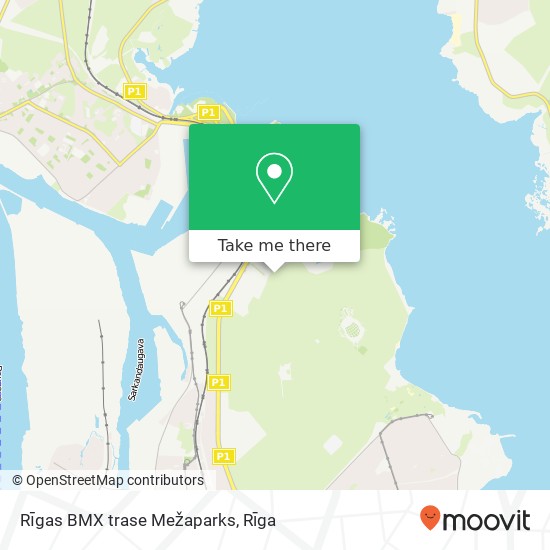 Rīgas BMX trase Mežaparks map