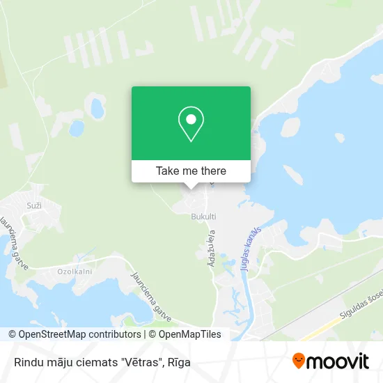 Rindu māju ciemats "Vētras" map