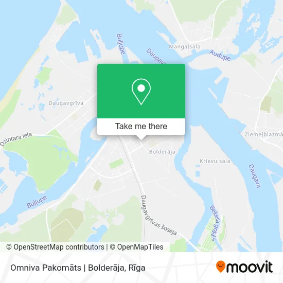 Карта Omniva Pakomāts | Bolderāja