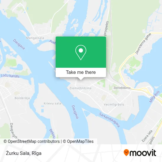 Žurku Sala map