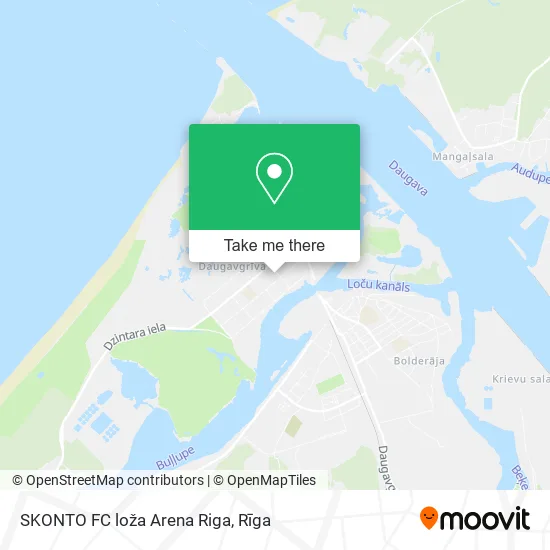 Карта SKONTO FC loža Arena Riga
