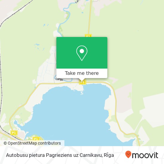 Autobusu pietura Pagrieziens uz Carnikavu map