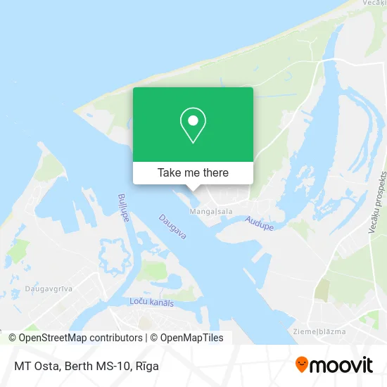 Карта MT Osta, Berth MS-10