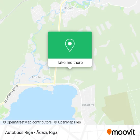 Autobuss Rīga - Ādaži map