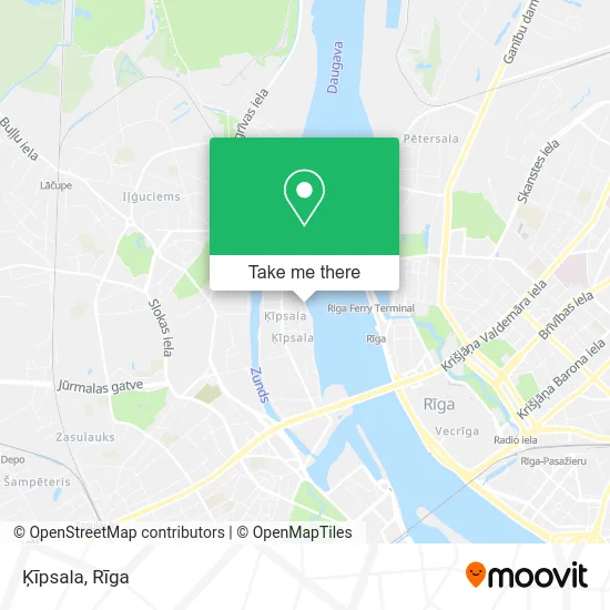 Карта Ķīpsala