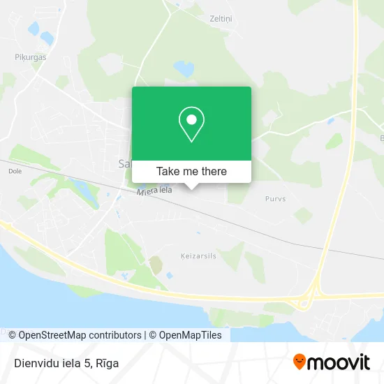 Карта Dienvidu iela 5