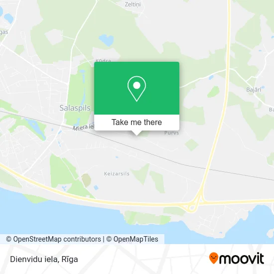 Карта Dienvidu iela