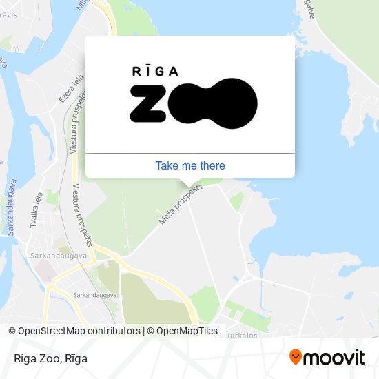 Карта Riga Zoo