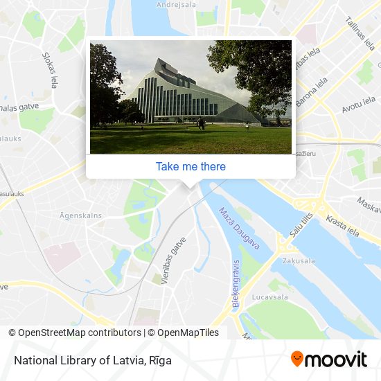 National Library of Latvia map