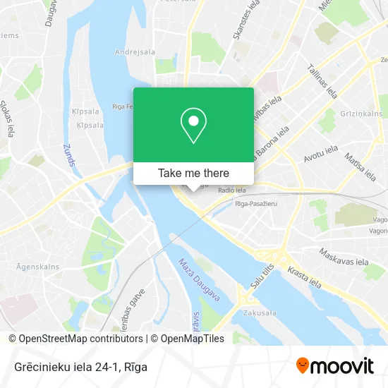 Карта Grēcinieku iela 24-1