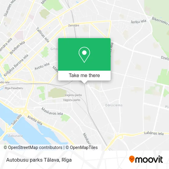 Карта Autobusu parks Tālava