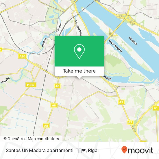 Карта Santas Un Madara apartamenti. 🏰🎀❤