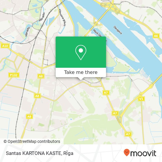 Santas KARTONA KASTE map