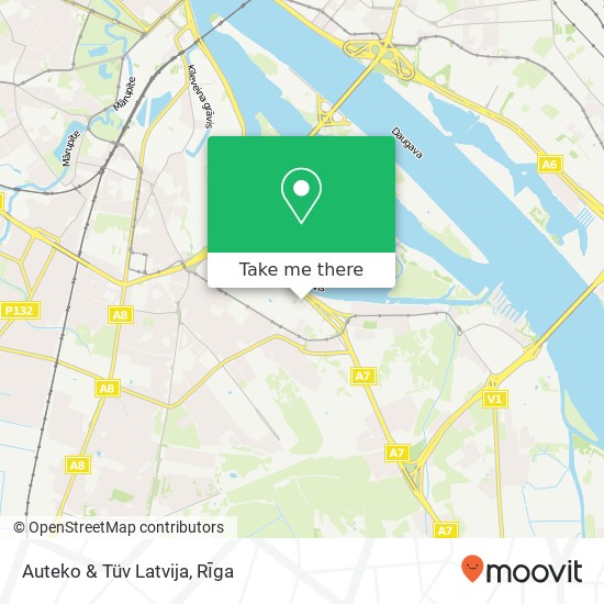 Auteko & Tüv Latvija map