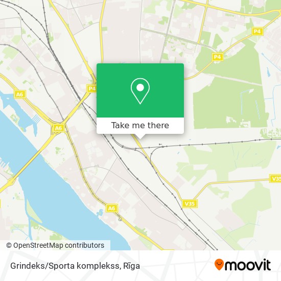 Карта Grindeks/Sporta komplekss