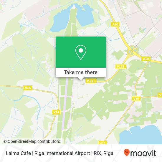 Карта Laima Cafe  | Riga International Airport | RIX