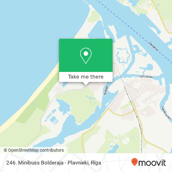 246. Minibuss Bolderaja - Plavnieki map