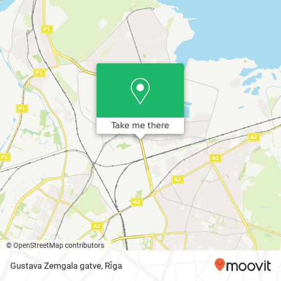 Карта Gustava Zemgala gatve