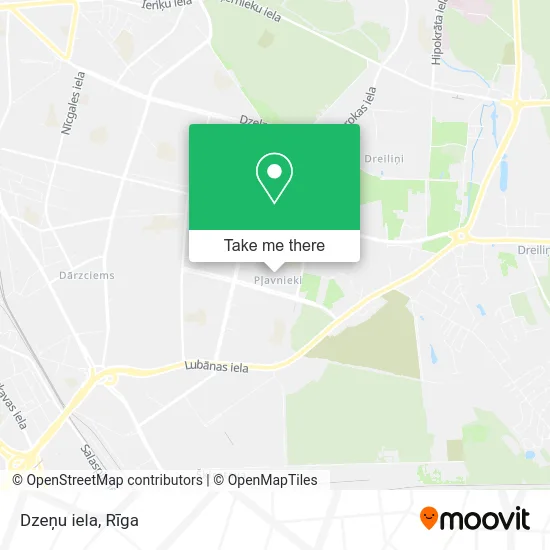Карта Dzeņu iela