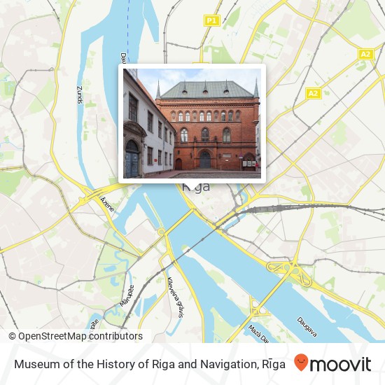 Карта Museum of the History of Riga and Navigation