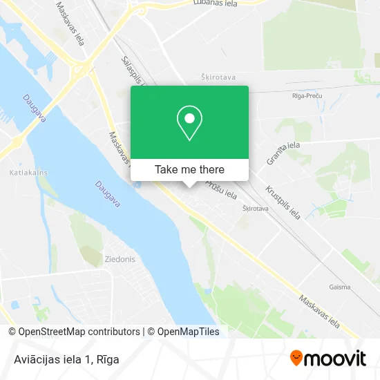 Aviācijas iela 1 map
