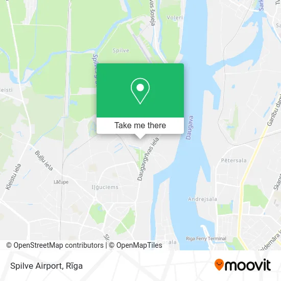 Карта Spilve Airport