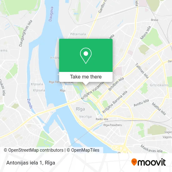 Карта Antonijas iela 1