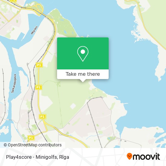 Play4score - Minigolfs map