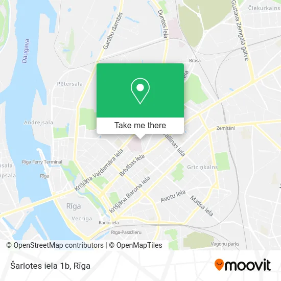 Карта Šarlotes iela 1b