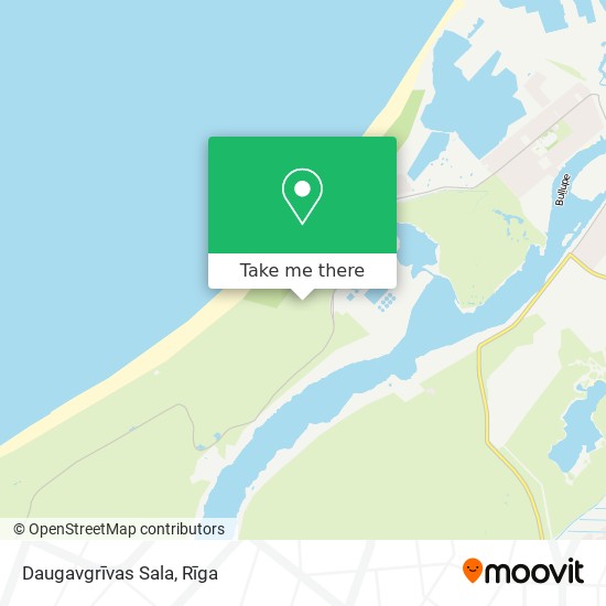 Карта Daugavgrīvas Sala