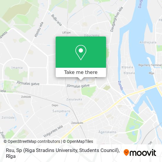 Карта Rsu, Sp (Riga Stradins University, Students Council)