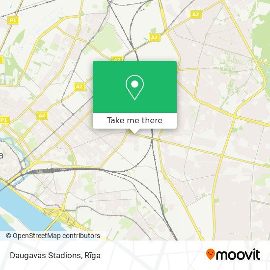 Карта Daugavas Stadions