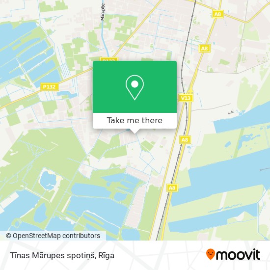 Карта Tīnas Mārupes spotiņš