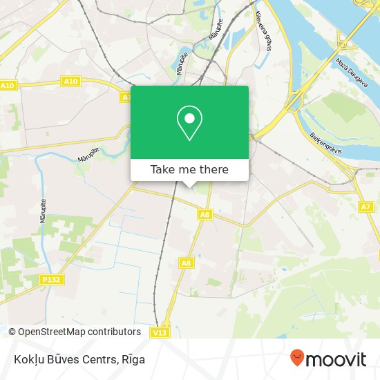 Kokļu Būves Centrs map